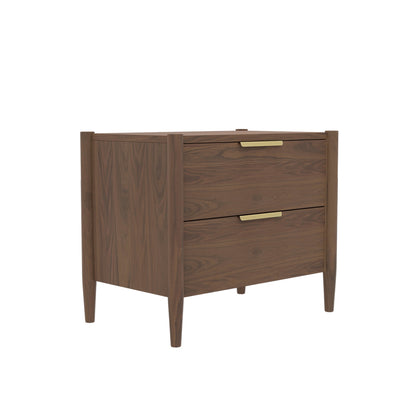 Sinclair Nightstand, Walnut - Alpine Furniture