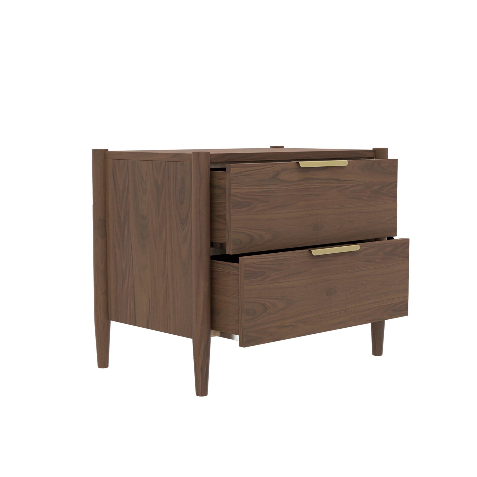 Sinclair Nightstand, Walnut - Alpine Furniture