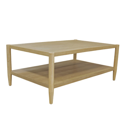 Sinclair Rectangular Coffee Table, Natural - Alpine Furniture