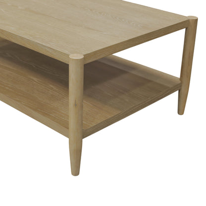 Sinclair Rectangular Coffee Table, Natural - Alpine Furniture