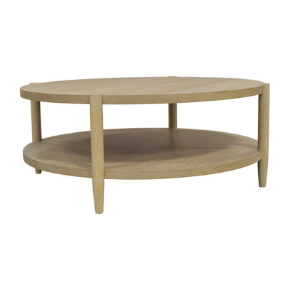 Sinclair Round Coffee Table, Natural - Alpine Furniture