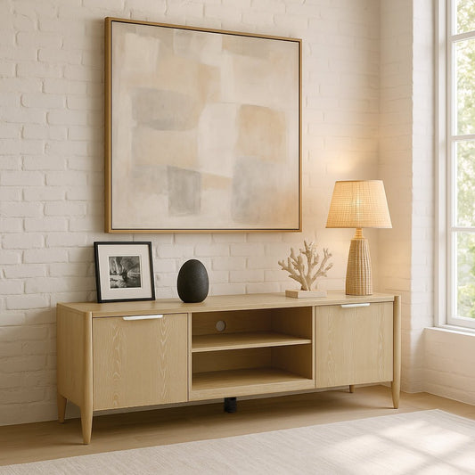 Sinclair TV Console, Natural - Alpine Furniture