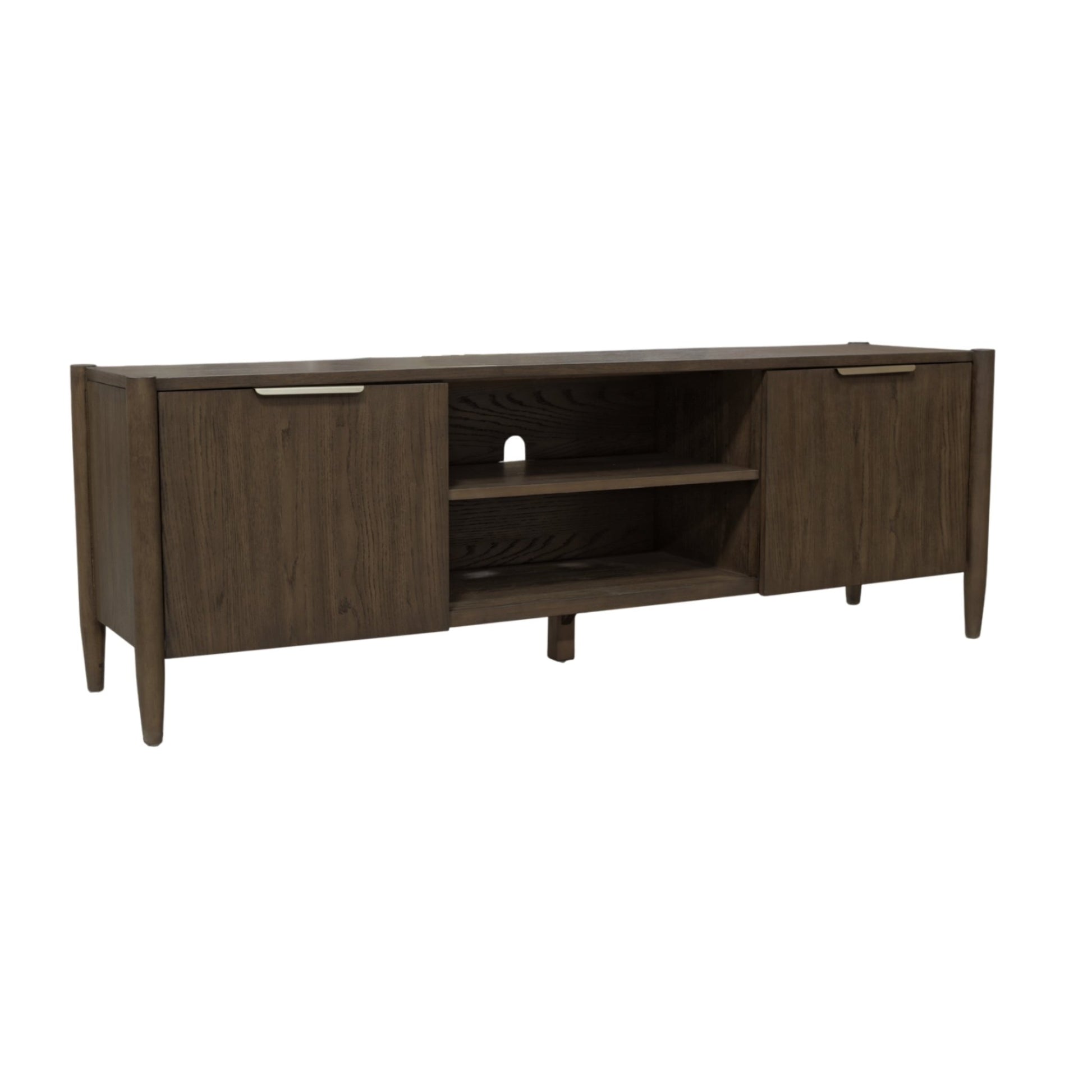 Sinclair TV Console, Walnut - Alpine Furniture