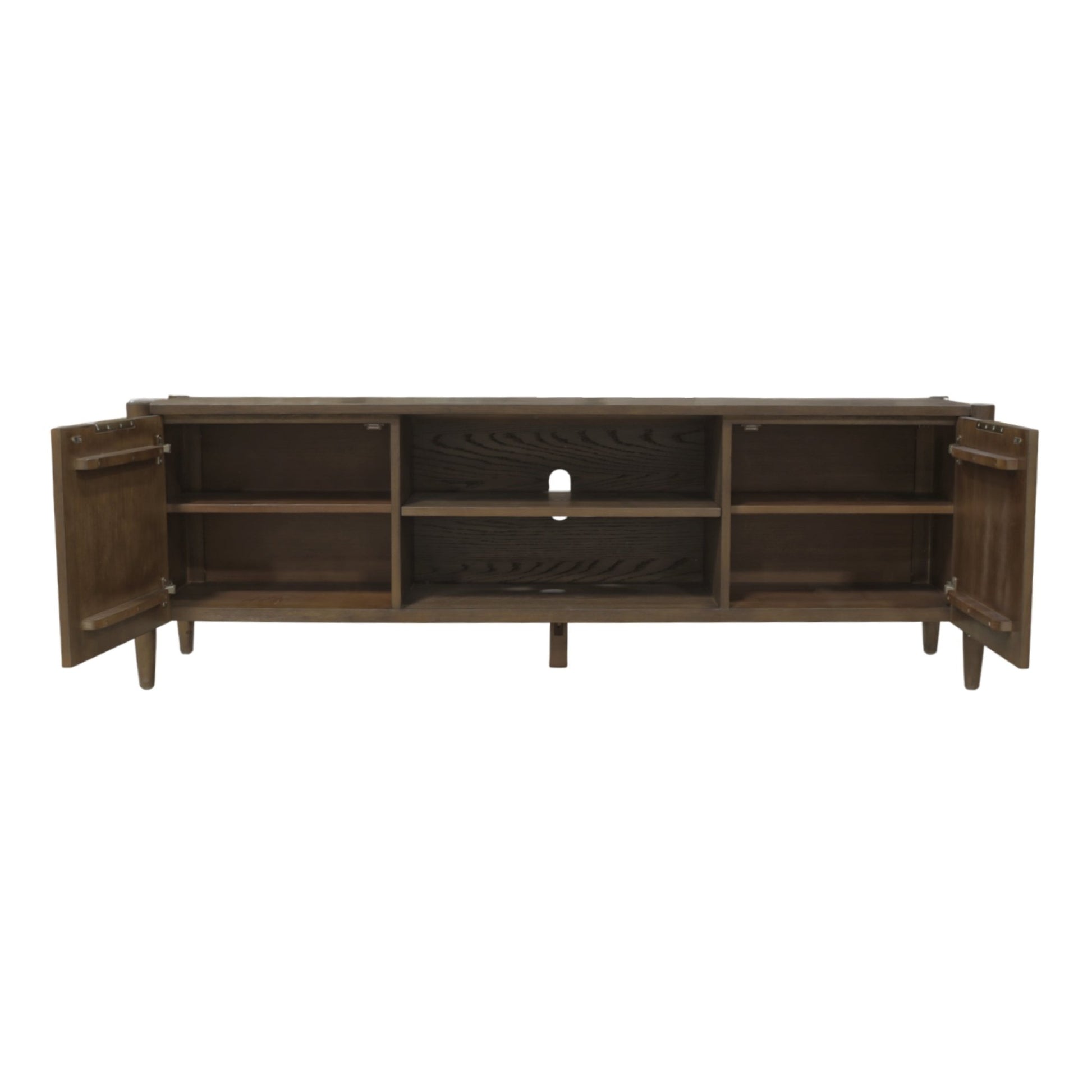 Sinclair TV Console, Walnut - Alpine Furniture