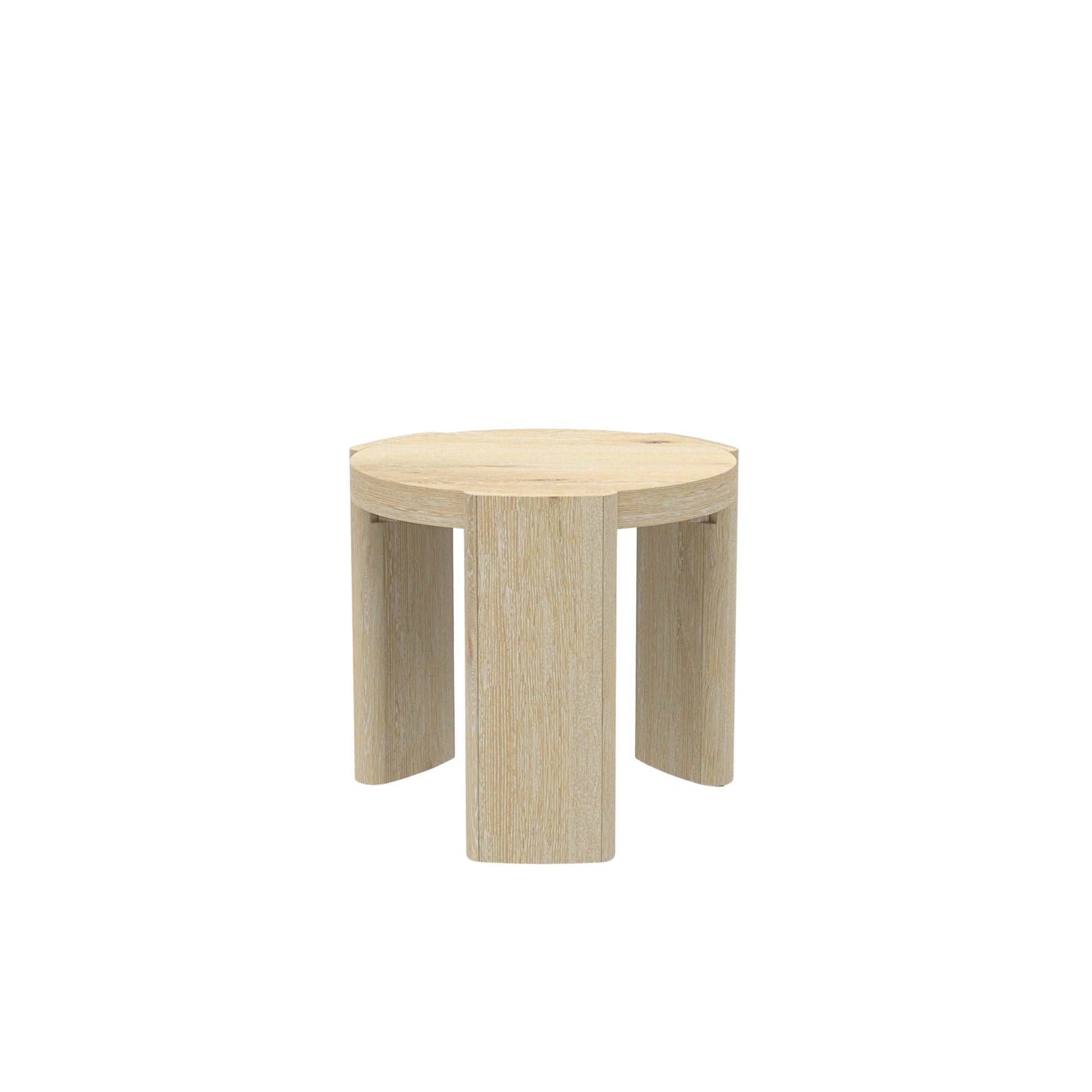 Sloane 20" Round End Table, Driftwood - Alpine Furniture