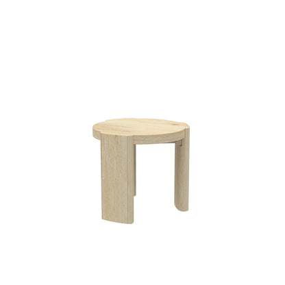 Sloane 20" Round End Table, Driftwood - Alpine Furniture