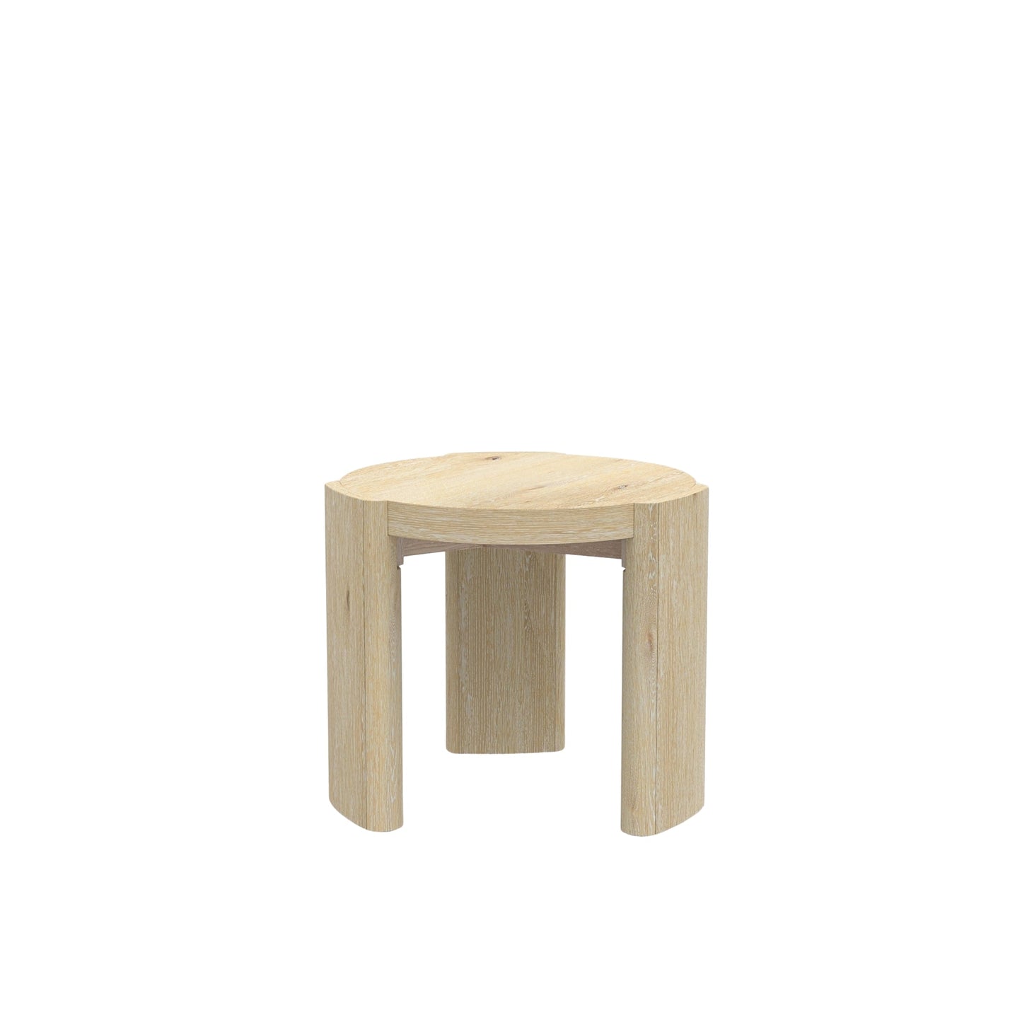 Sloane 20" Round End Table, Driftwood - Alpine Furniture