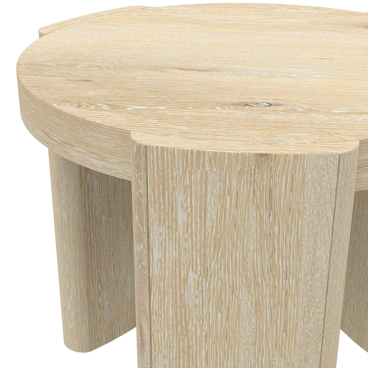 Sloane 20" Round End Table, Driftwood - Alpine Furniture