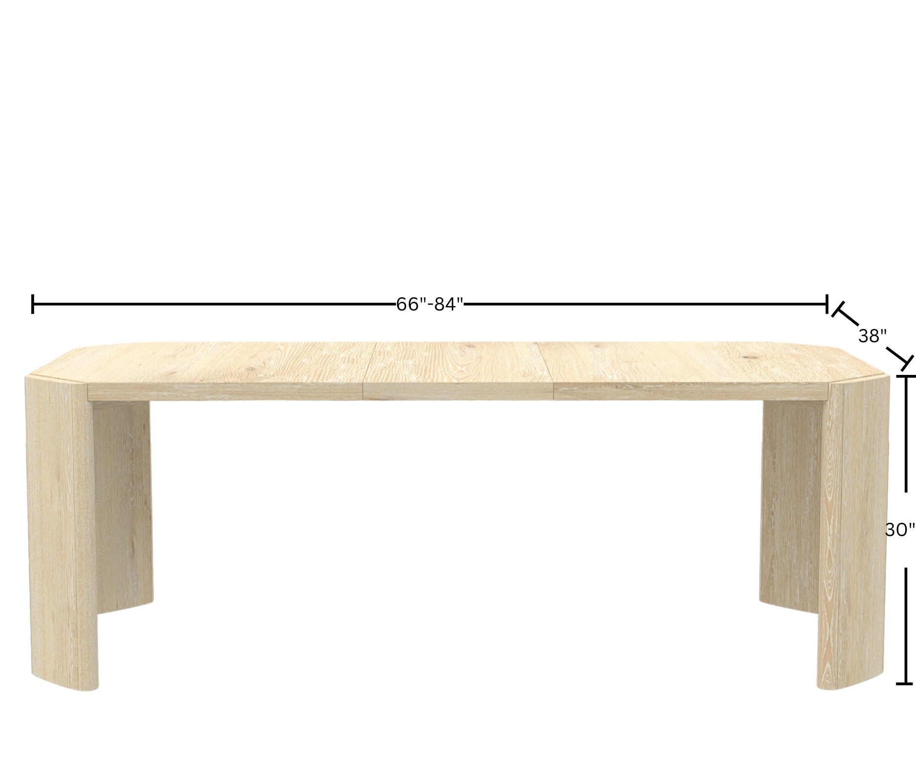 Sloane Extension Dining Table, Driftwood - Alpine Furniture