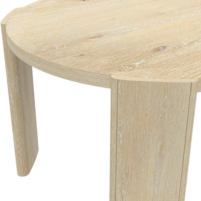 Sloane Round Dining Table, Driftwood - Alpine Furniture