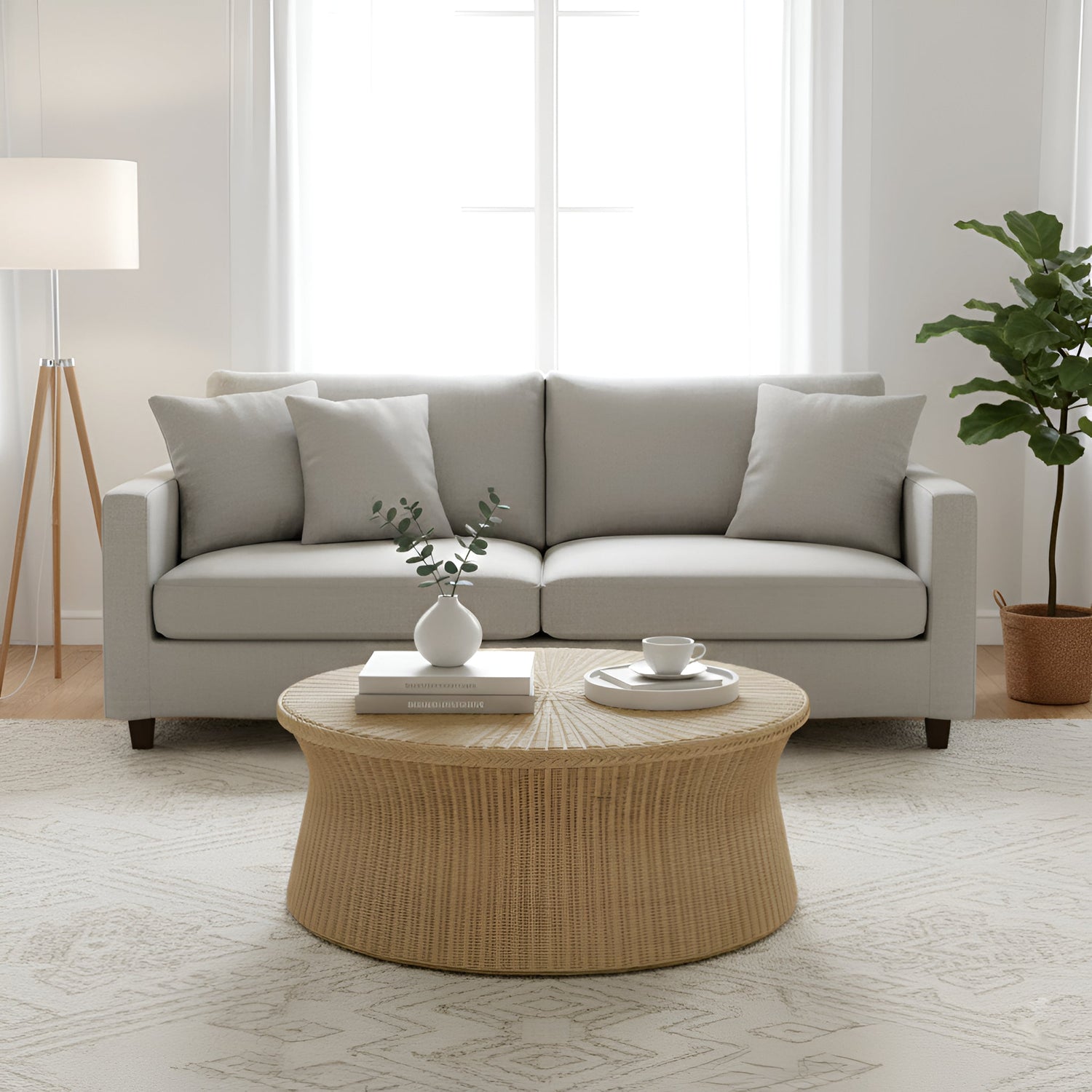Solaris Braided Coffee Table - Alpine Furniture