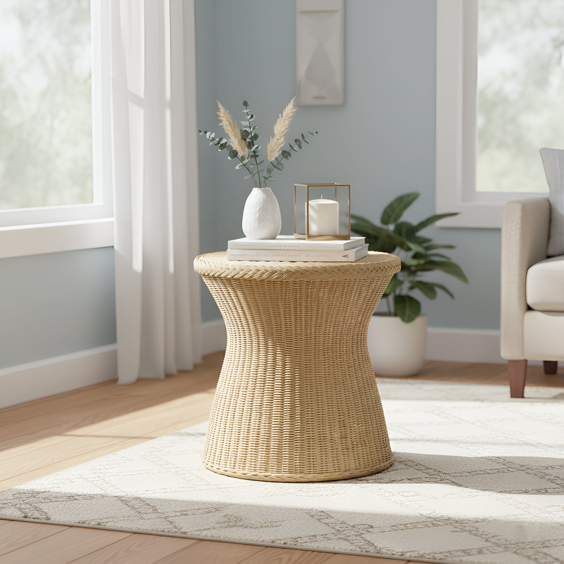 Solaris Braided End Table - Alpine Furniture