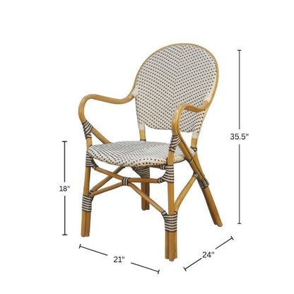Sonora Dining Chair White (Set of 2) - Alpine Furniture