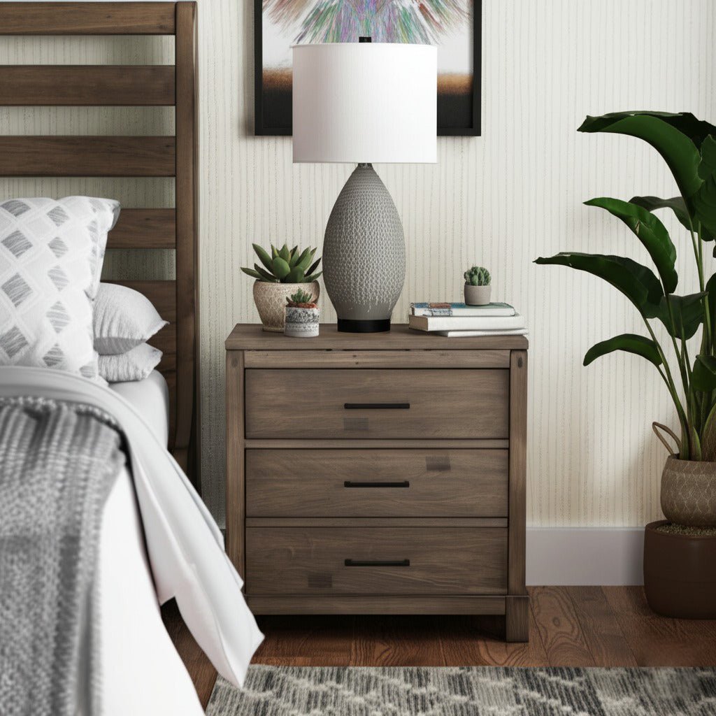 Sydney Nightstand, Weathered Grey - Alpine Furniture