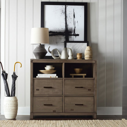 Sydney TV Media Chest, Weathered Grey - Alpine Furniture
