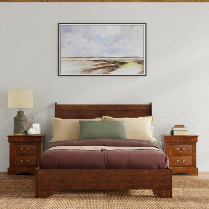 West Haven Bed, Cappuccino - Alpine Furniture