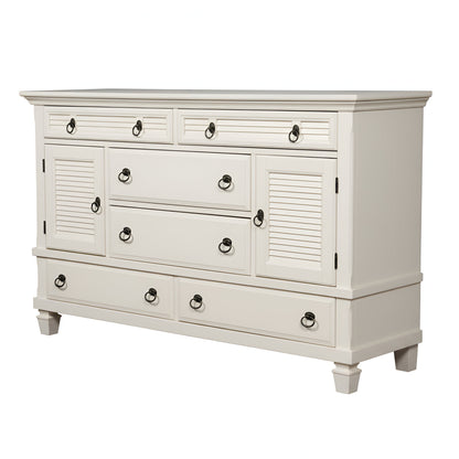 Winchester Dresser, White - Alpine Furniture