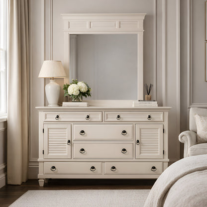 Winchester Mirror, White - Alpine Furniture