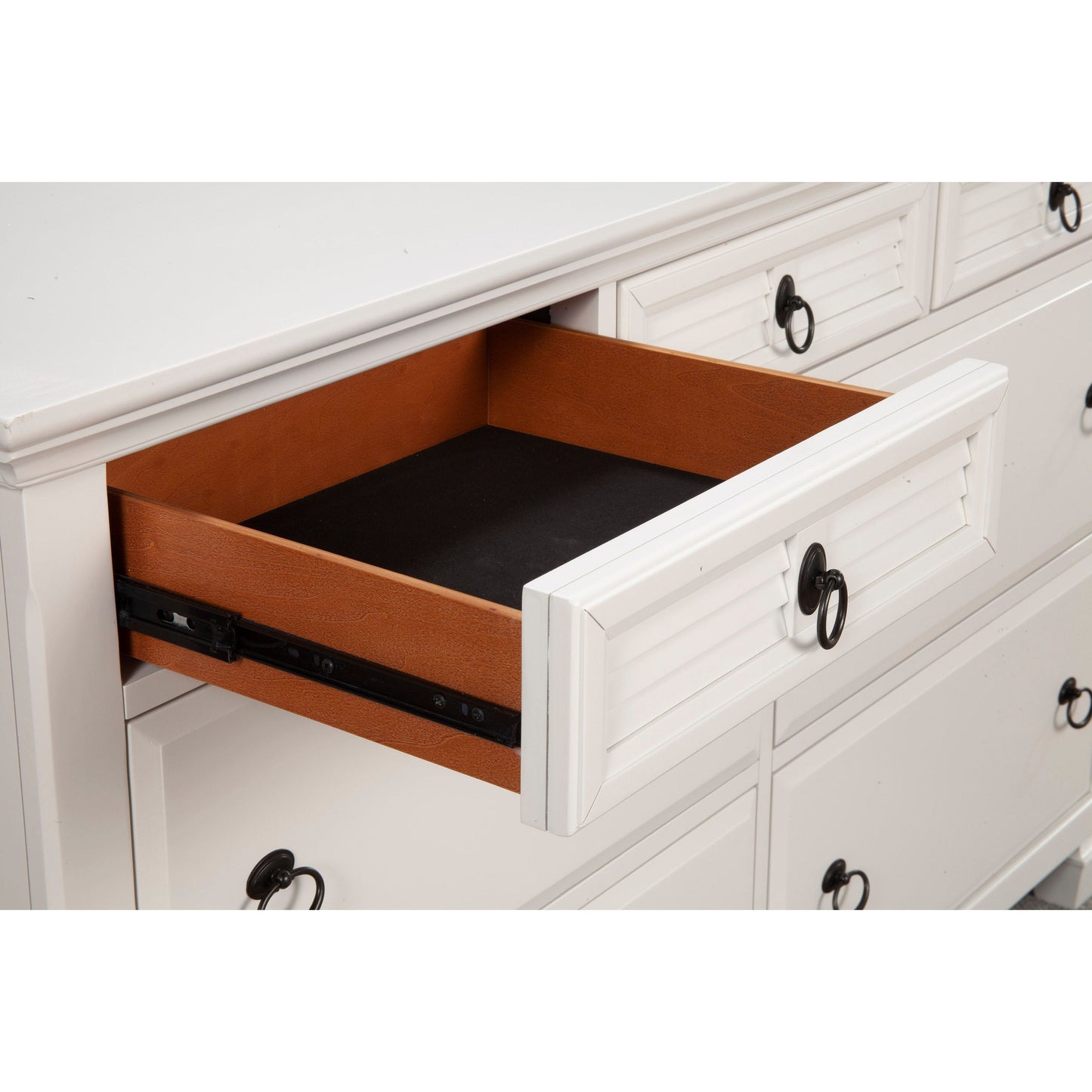 Winchester 7 Drawer Dresser, White - Alpine Furniture