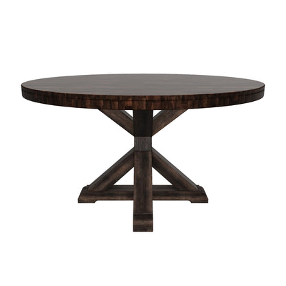 Newberry Round Dining Table, Salvaged Grey