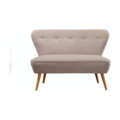 Britney Upholstered Bench, Light Grey/Acorn - Alpine Furniture