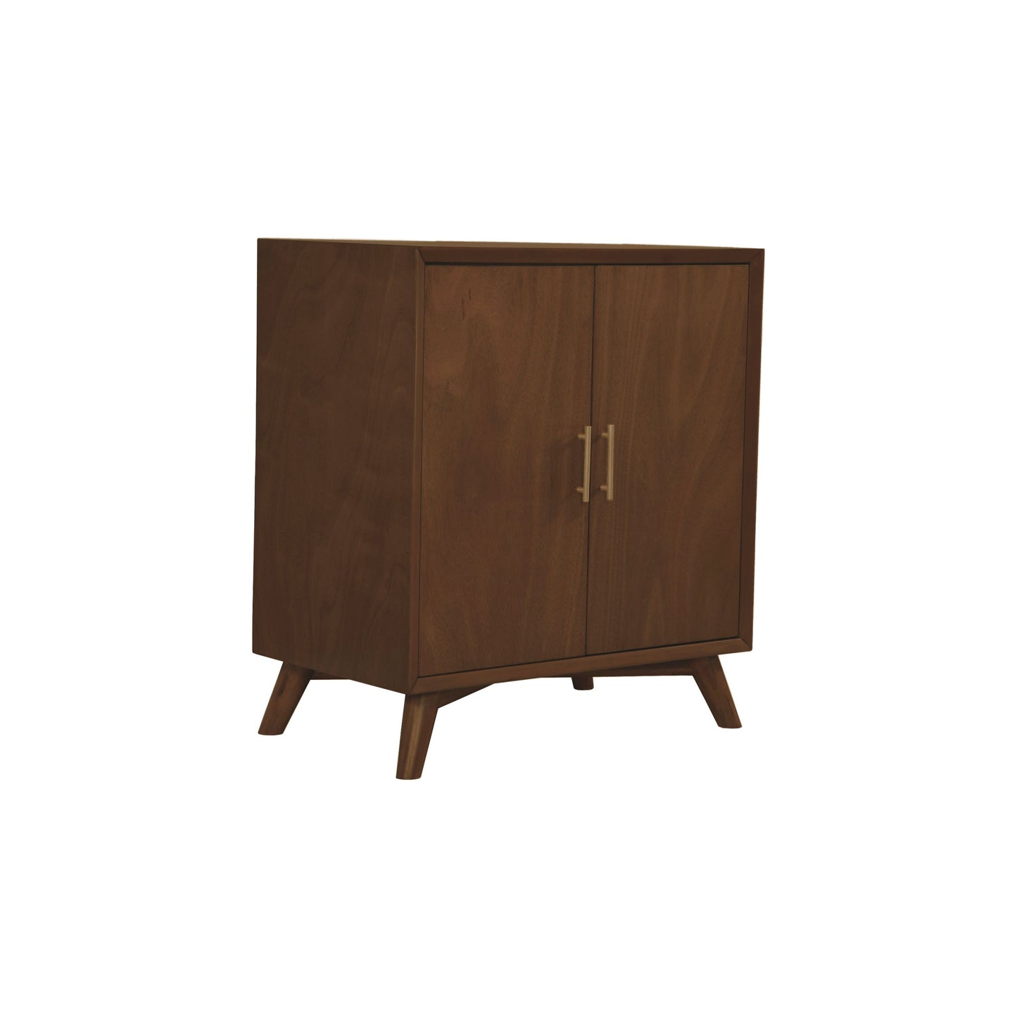 Flynn Small Bar Cabinet, Walnut - Alpine Furniture