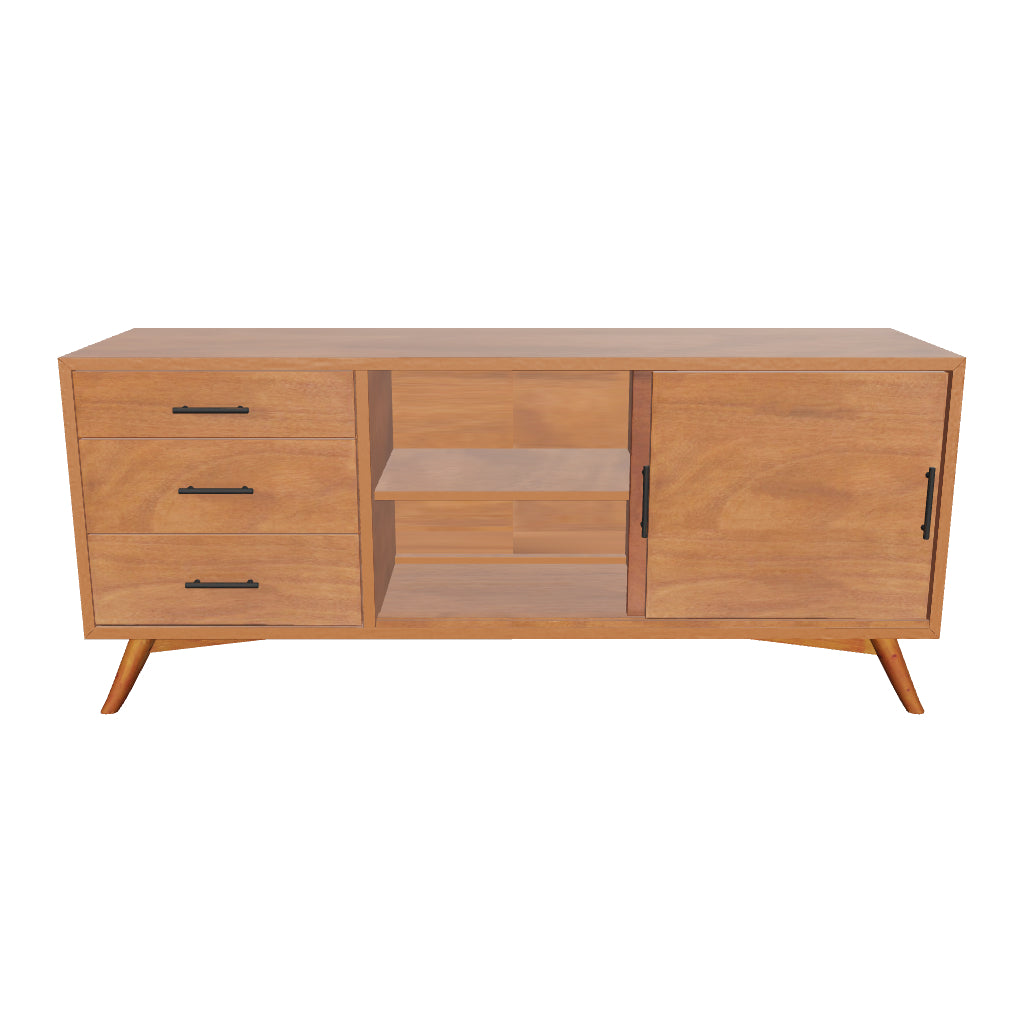 Mid century store media console acorn