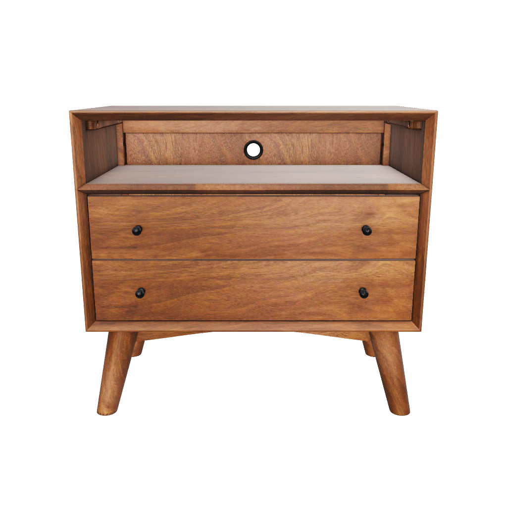 Flynn Large Nightstand, Chestnut – Alpine Furniture