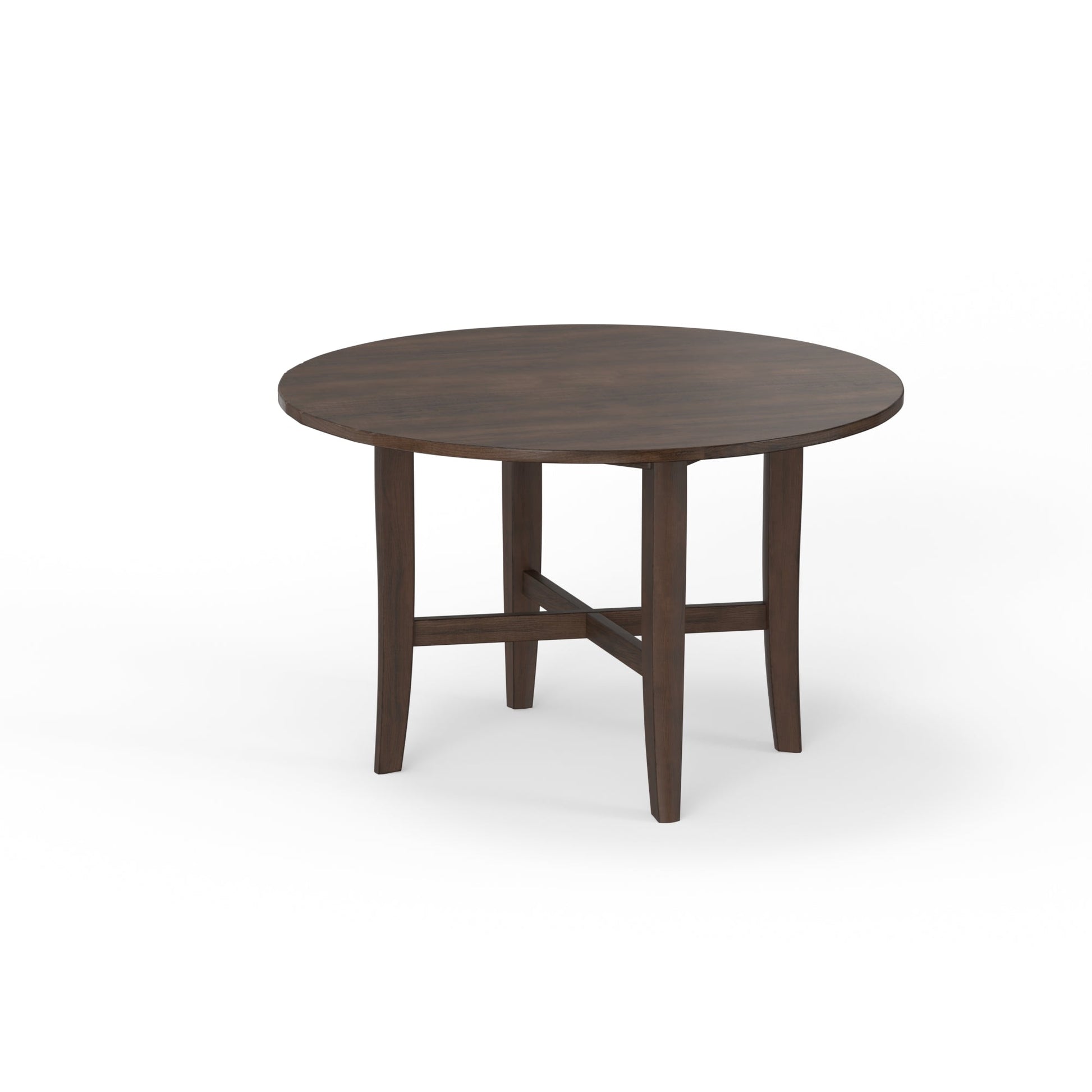 Arendal Round Table, Burnished Dark Oak - Alpine Furniture
