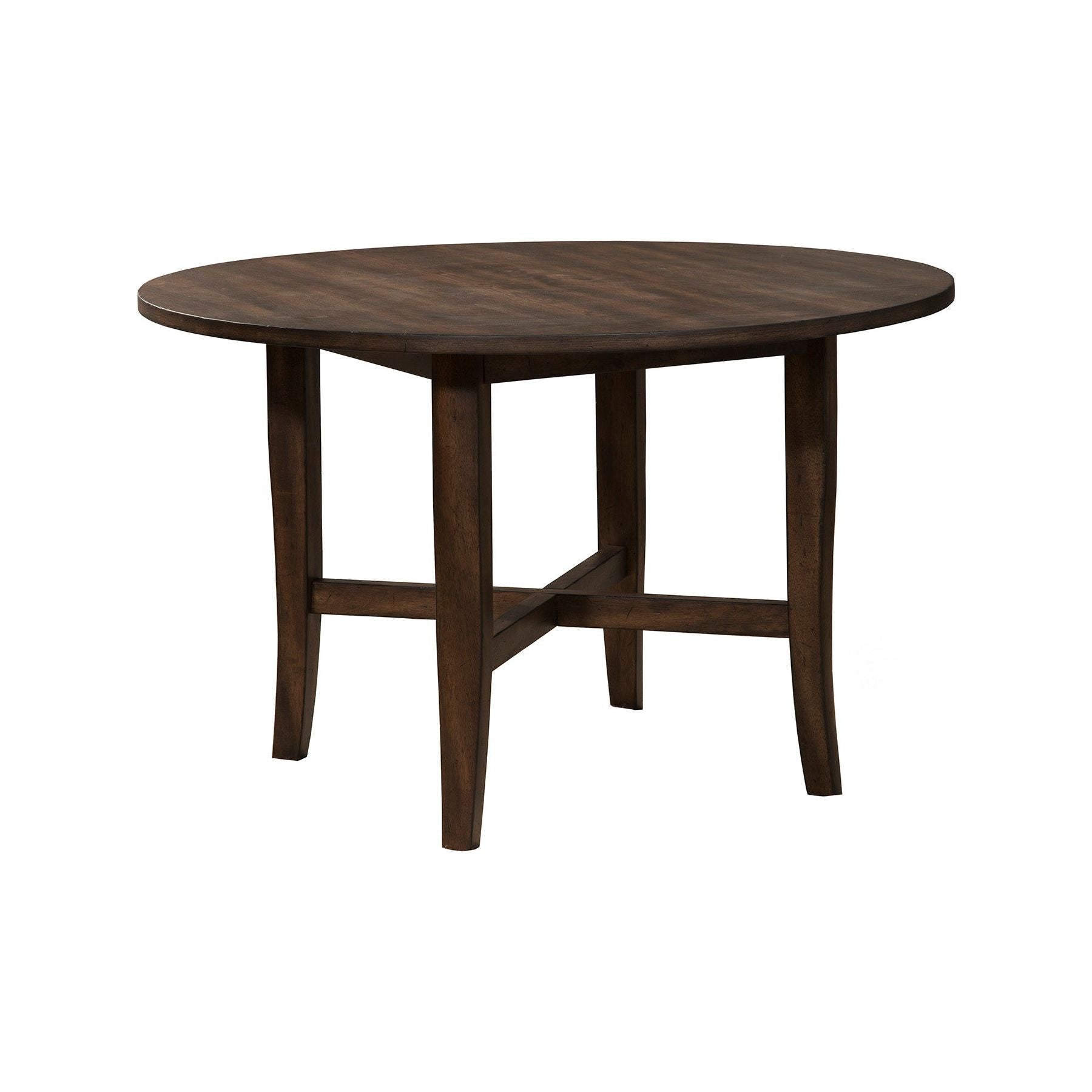 Arendal Round Table, Burnished Dark Oak - Alpine Furniture