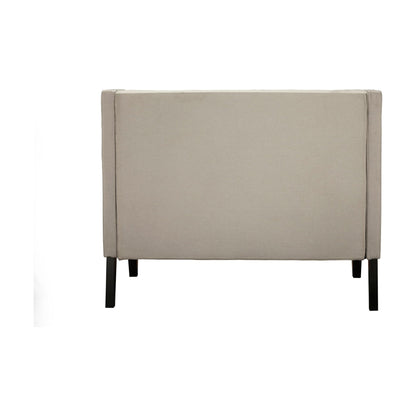 Aristocrat Upholstered Bench, Beige/Grey - Alpine Furniture