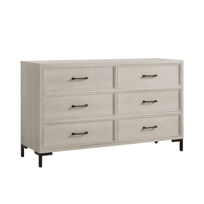 Bradley Dresser, Antique White - Alpine Furniture