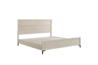 Bradley Platform Bed, Antique White - Alpine Furniture