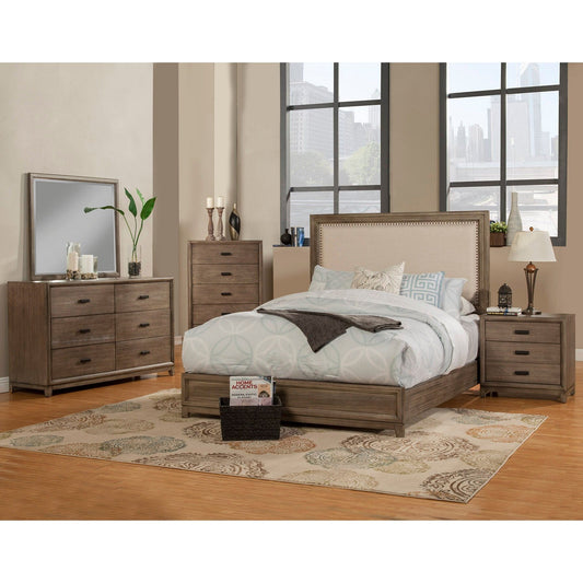 Camilla Bed, Antique Grey - Alpine Furniture