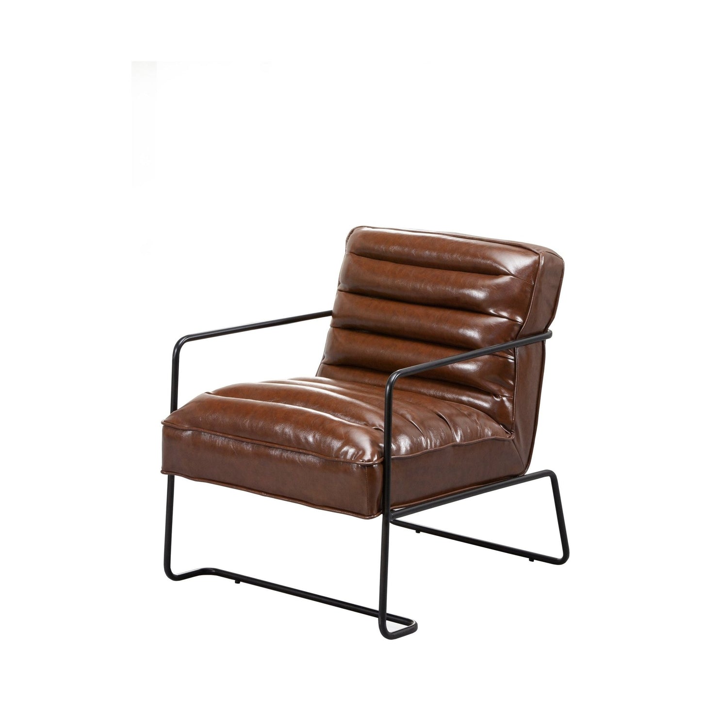 Charles Accent Chair, Brown - Alpine Furniture