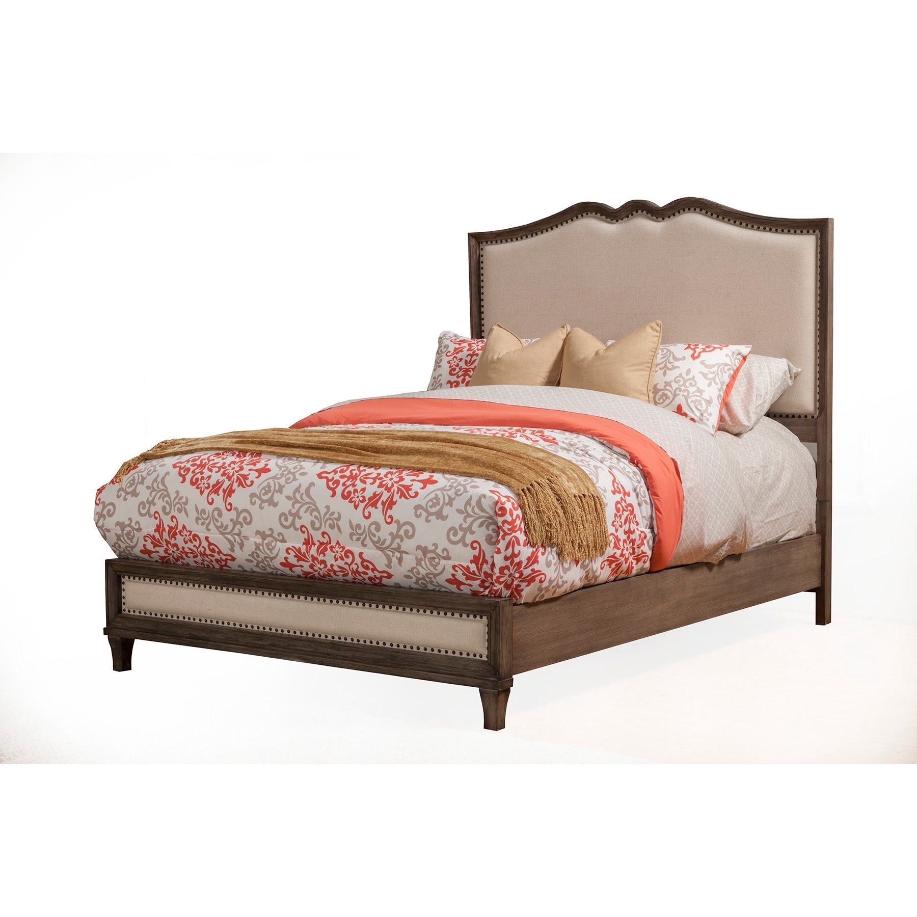 Charleston Bed, Antique Grey - Alpine Furniture