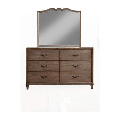 Charleston Mirror, Anique Grey - Alpine Furniture