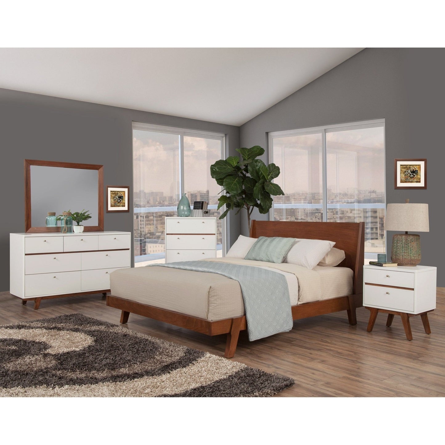 Dakota Platform Bed - Alpine Furniture