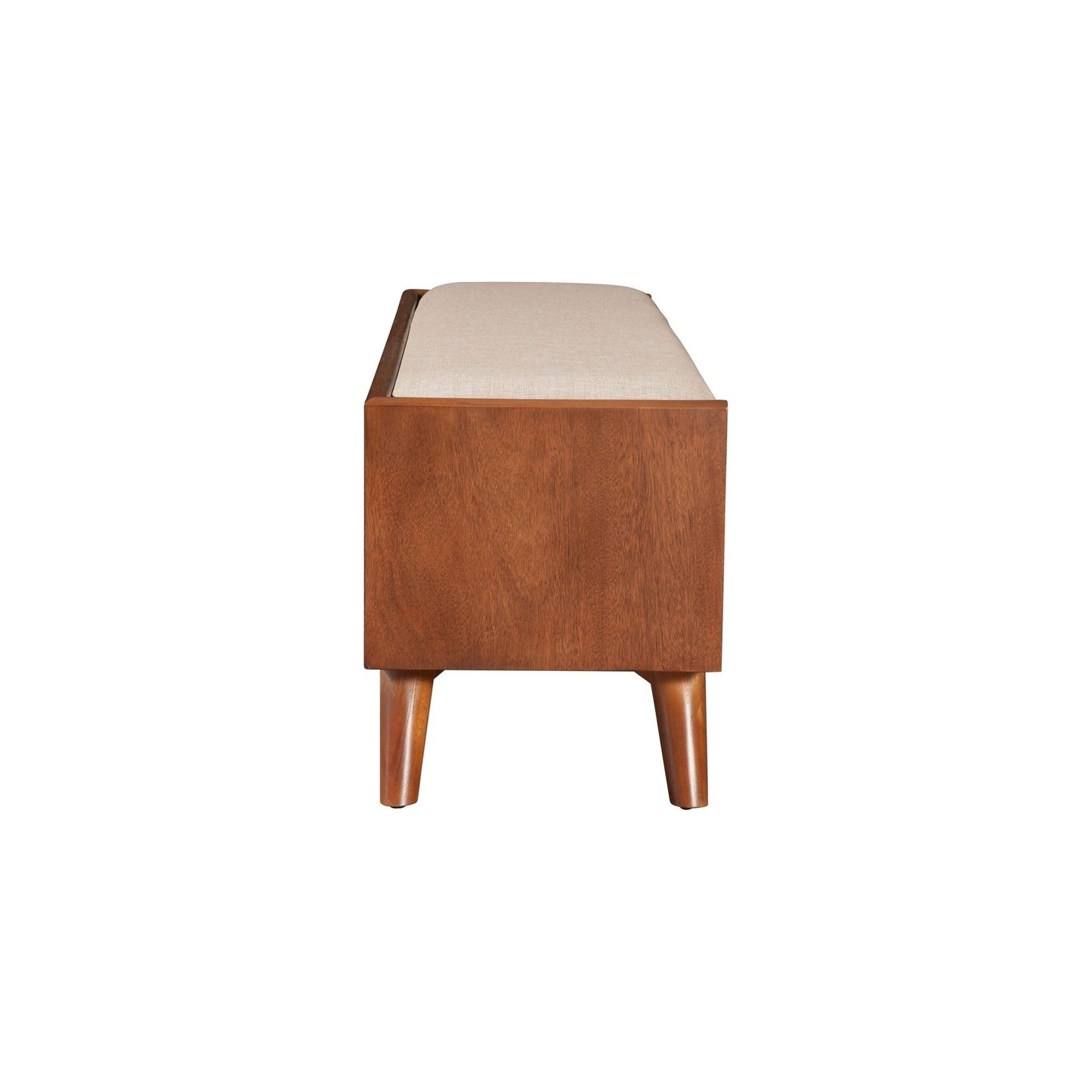 Flynn Bench, Acorn/White - Alpine Furniture
