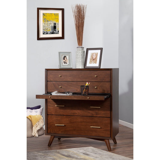 Flynn Chest, Walnut - Alpine Furniture