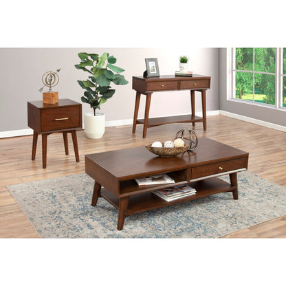 Flynn Coffee Table, Walnut - Alpine Furniture