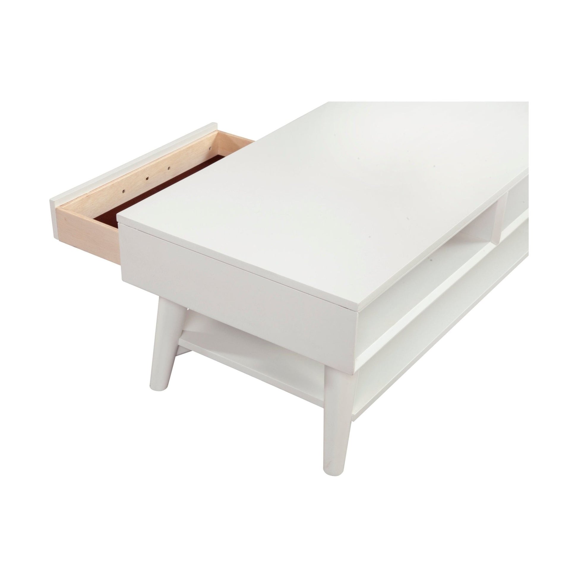 Flynn Coffee Table, White - Alpine Furniture