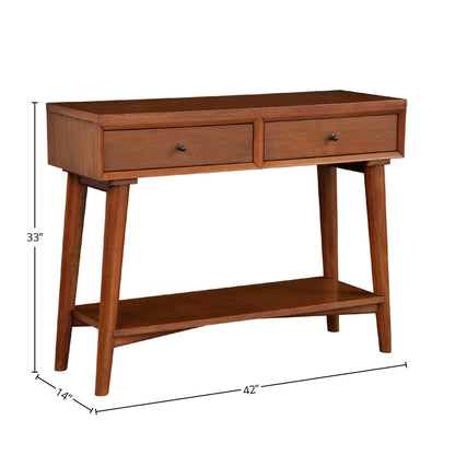 Flynn Console Table, Acorn - Alpine Furniture