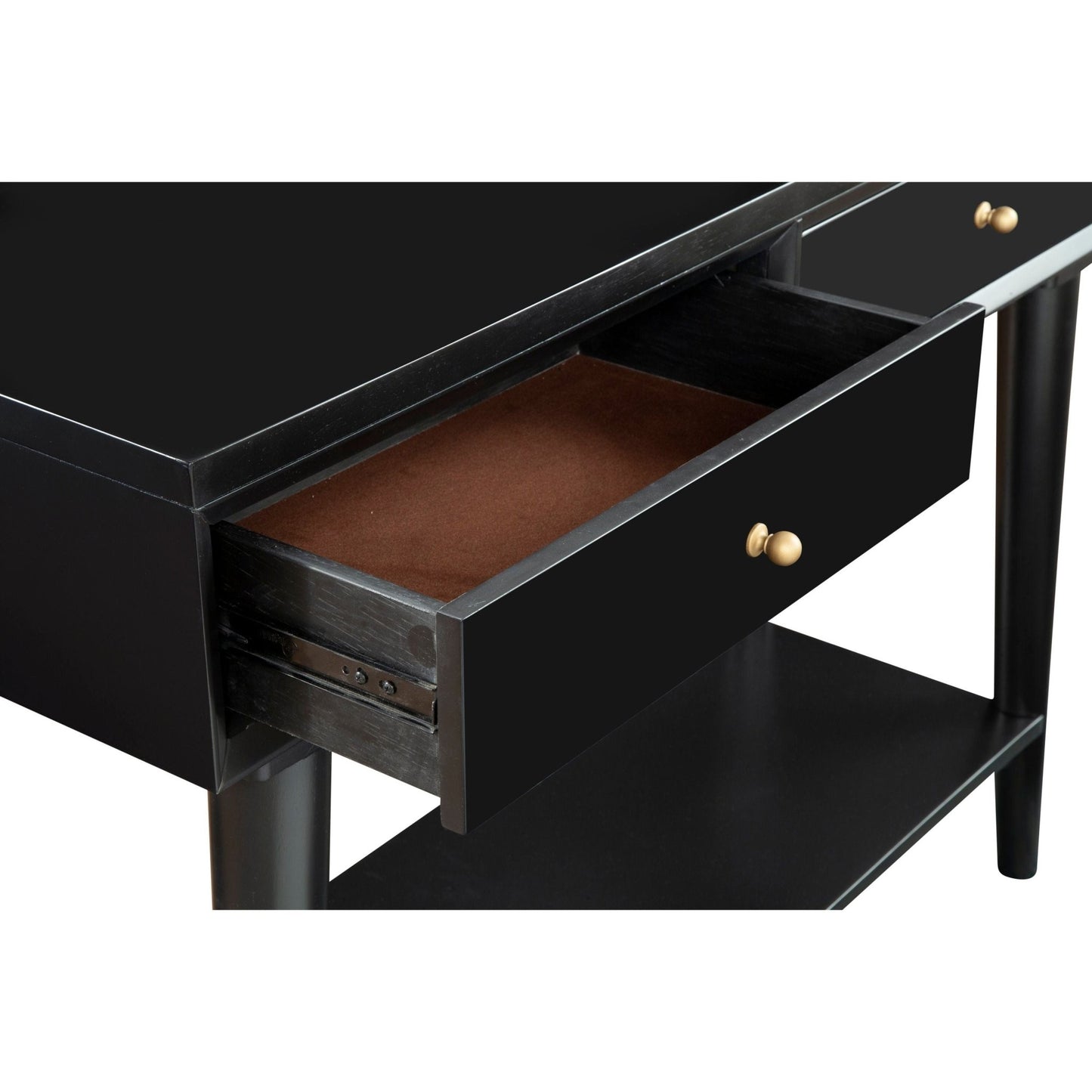 Flynn Console Table, Black - Alpine Furniture
