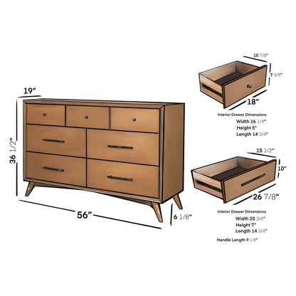 Flynn Dresser, Acorn - Alpine Furniture