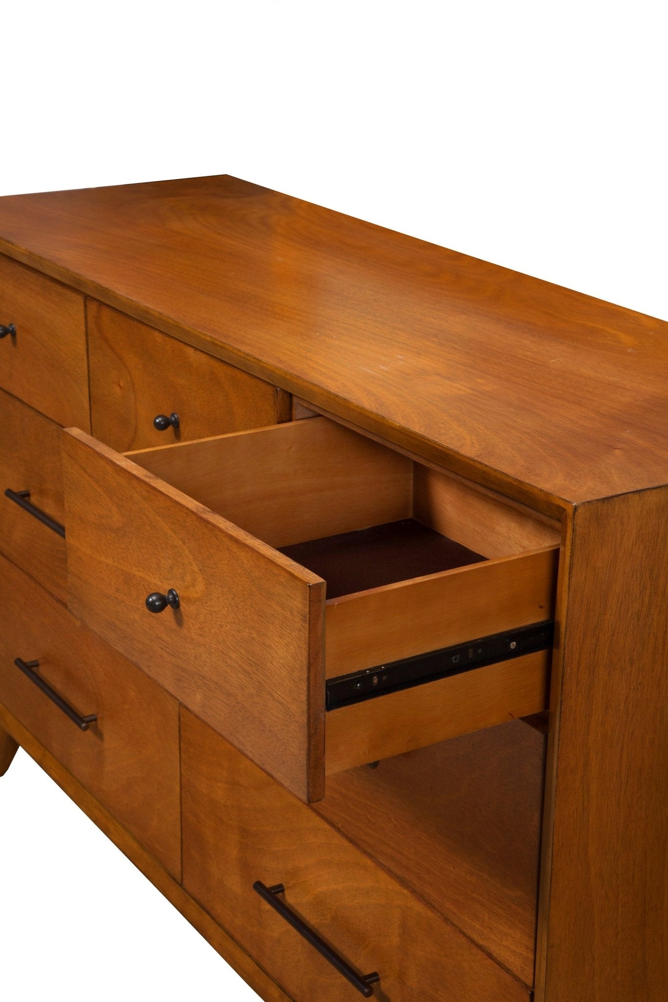 Flynn 6-Drawer Dresser in Chestnut | Alpine Furniture Flynn 6-Drawer Dresser in Chestnut | Alpine Furniture