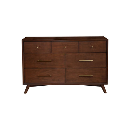 Flynn Dresser, Walnut - Alpine Furniture