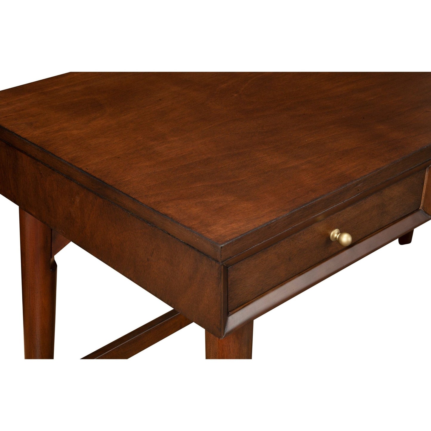 Flynn Large Desk, Walnut - Alpine Furniture