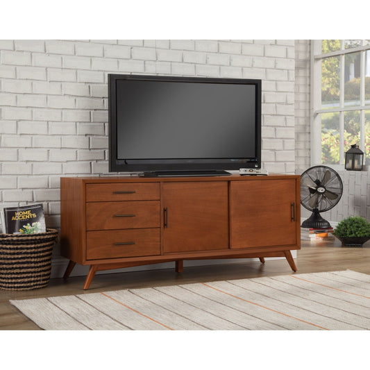 Flynn Large TV Console, Acorn - Alpine Furniture