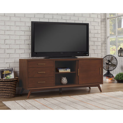 Flynn Large TV Console, Walnut - Alpine Furniture